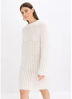 Mini-Strickkleid mit Satin-Schleife und Pailletten, bonprix