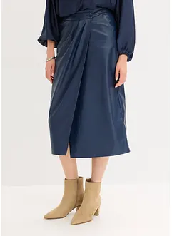 Lederimitat Midi-Wickelrock, bonprix