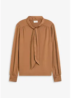 Shirt mit Viskose und Satinschluppe, bonprix