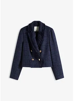 Bouclé-Blazer mit dekorativen Knöpfen, bonprix