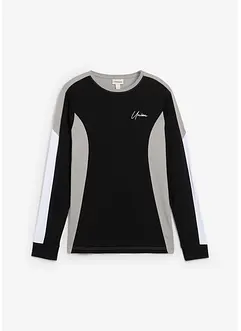 Langarmshirt aus elastischem Baumwoll-Mix, Slim Fit, bonprix