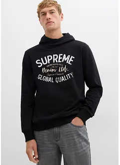 Sweat à capuche doux en coton mélangé, bonprix