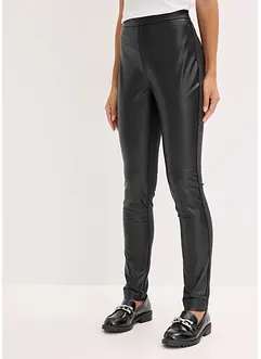 Lederimitat-Hose im Punto di Roma Mix, bonprix
