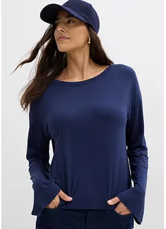 T-shirt fluide et oversize en viscose extensible, bonprix