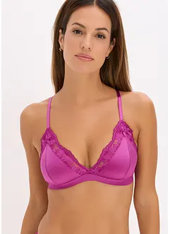 Soutien-gorge bralette en matière brillante, bonprix