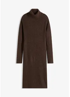 Rollkragen Rippstrickkleid, bonprix