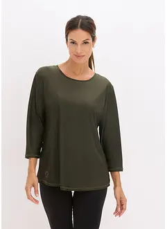 T-shirt technique ultra-doux à manches 3/4, séchage rapide, bonprix