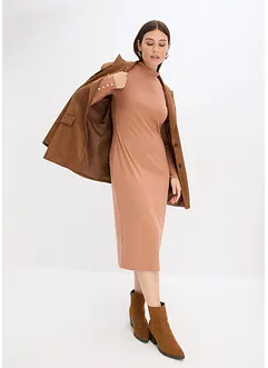 Ripp-Jerseykleid aus Viskose-mix, bonprix