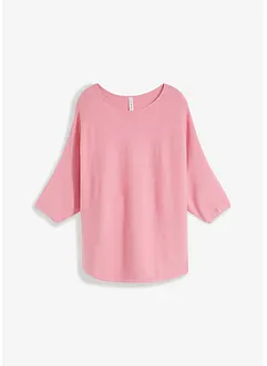 Pull côtelé oversize en viscose mélangée, bonprix