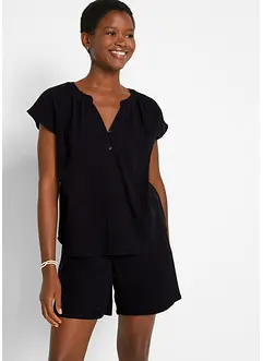 Musselin-Blusentop aus reiner Baumwolle, bonprix