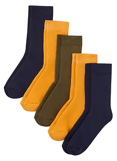 Lot de 5 paires de chaussettes thermo enfant avec coton, bonprix