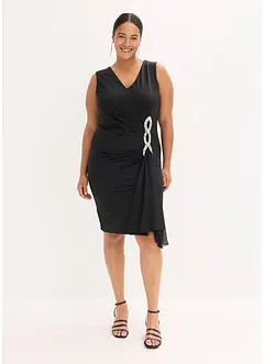 Jerseykleid mit Strassstein-Applikation, bonprix