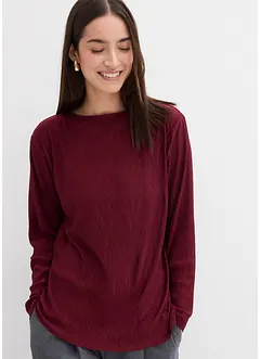 Langarmshirt mit Struktureffekt, bonprix