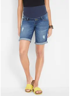 Bermuda en jean de grossesse, Regular, bonprix
