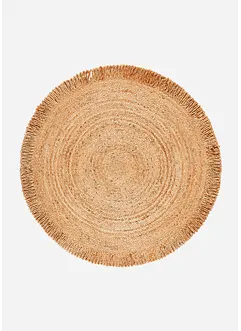 Tapis Kilim rond à franges, bonprix