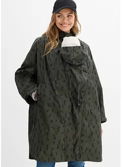 Cape de pluie imperméable pour la grossesse avec empiècement de portage avec pochette, bonprix