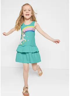 Adorable robe avec imprimé licorne, bonprix