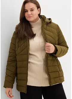 Veste matelassée légère avec capuche amovible, bonprix