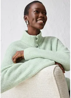 Pull oversize en mélange laine et alpaga, bonprix