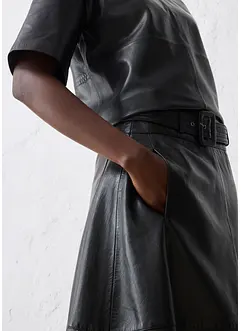 Lammnappa-Lederrock mit Gürtel (2-tlg.-Set), bonprix