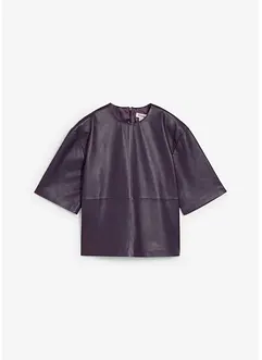 Leder-Tunika aus Lammnappa, bonprix
