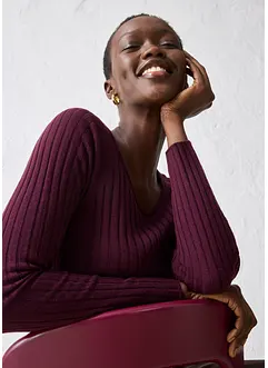 Pull en fine maille de laine mérinos, bonprix