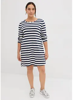 Vokuhila-Kleid aus schwerer reiner Baumwolle, bonprix