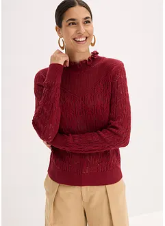 Ajour-Pullover aus Baumwolle, bonprix