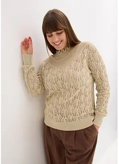 Ajour-Pullover aus Baumwolle, bonprix