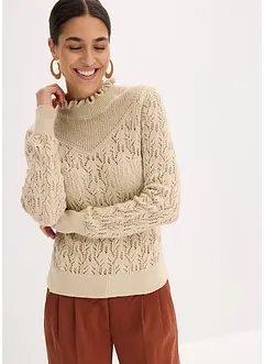 Ajour-Pullover aus Baumwolle, bonprix