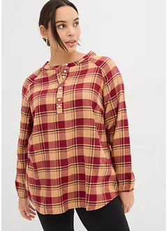 Blouse longue en flanelle, bonprix