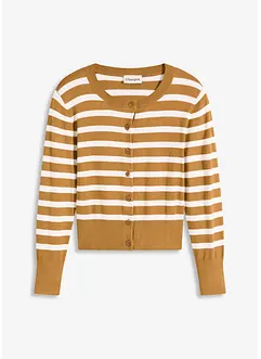 Feinstrick-Cardigan mit Streifen, bonprix