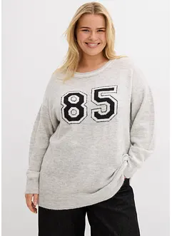 Oversize-Pullover mit überschnittener Schulter, bonprix