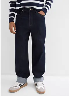 Loose-Fit Jeans mit verstellbarem Bund, Straight, bonprix