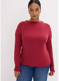 Figurbetontes Rippshirt, bonprix