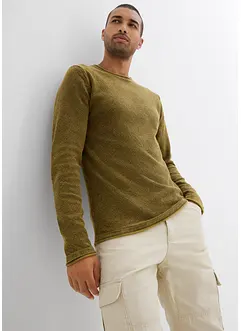 Pull aspect délavé, slim, bonprix