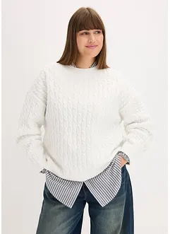 Pull à motif torsadé, bonprix