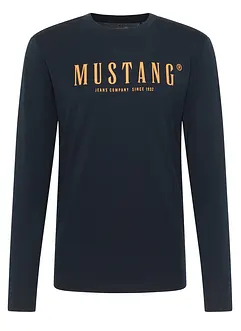 T-shirt manches longues Asheville de Mustang, 100% coton, Mustang Jeans