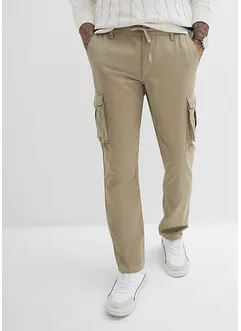 Pantalon droit cargo 100% coton, Regular, bonprix