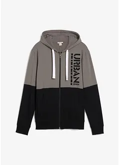 Kapuzen-Sweatjacke aus reiner Bio-Baumwolle, bonprix