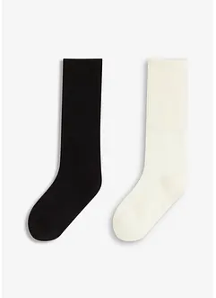 Lot de 2 paires de chaussettes douillettes à large revers, bonprix