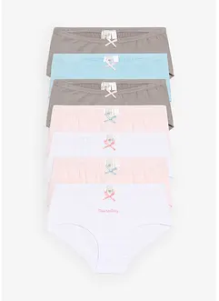 Lot de 7 culottes en coton doux avec nœud en satin, bonprix
