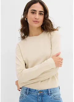 Langarmshirt mit reiner Bio-Baumwolle (2er Pack), bonprix