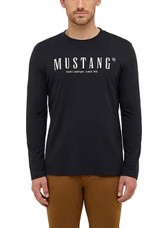 Mustang Asheville Langarmshirt aus reiner Baumwolle, Mustang Jeans