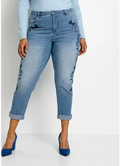 Jean slim taille mi-haute, court, bonprix