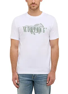 Mustang Austin T-Shirt aus reiner Baumwolle, Mustang Jeans