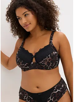 Bügel-BH mit gepolsterten Trägern und zarter Spitze, bonprix