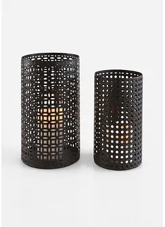 Lot de 2 porte-bougies chauffe-plat, bonprix