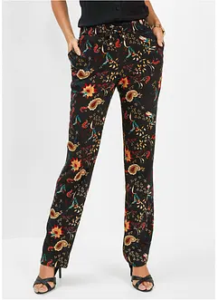 Pantalon taille élastiquée en viscose, bonprix