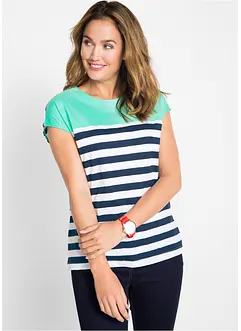 Kurzarm-Flammgarn-Shirt, bonprix